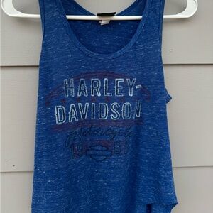Harley-Davidson Blue Graphic Tank Top